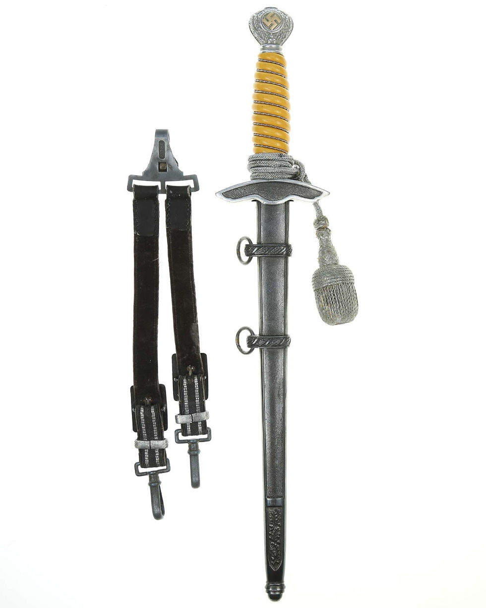Thumbnail: Luftwaffe Dagger [1937] with Hangers & Portepee by Carl Eickhorn Solingen