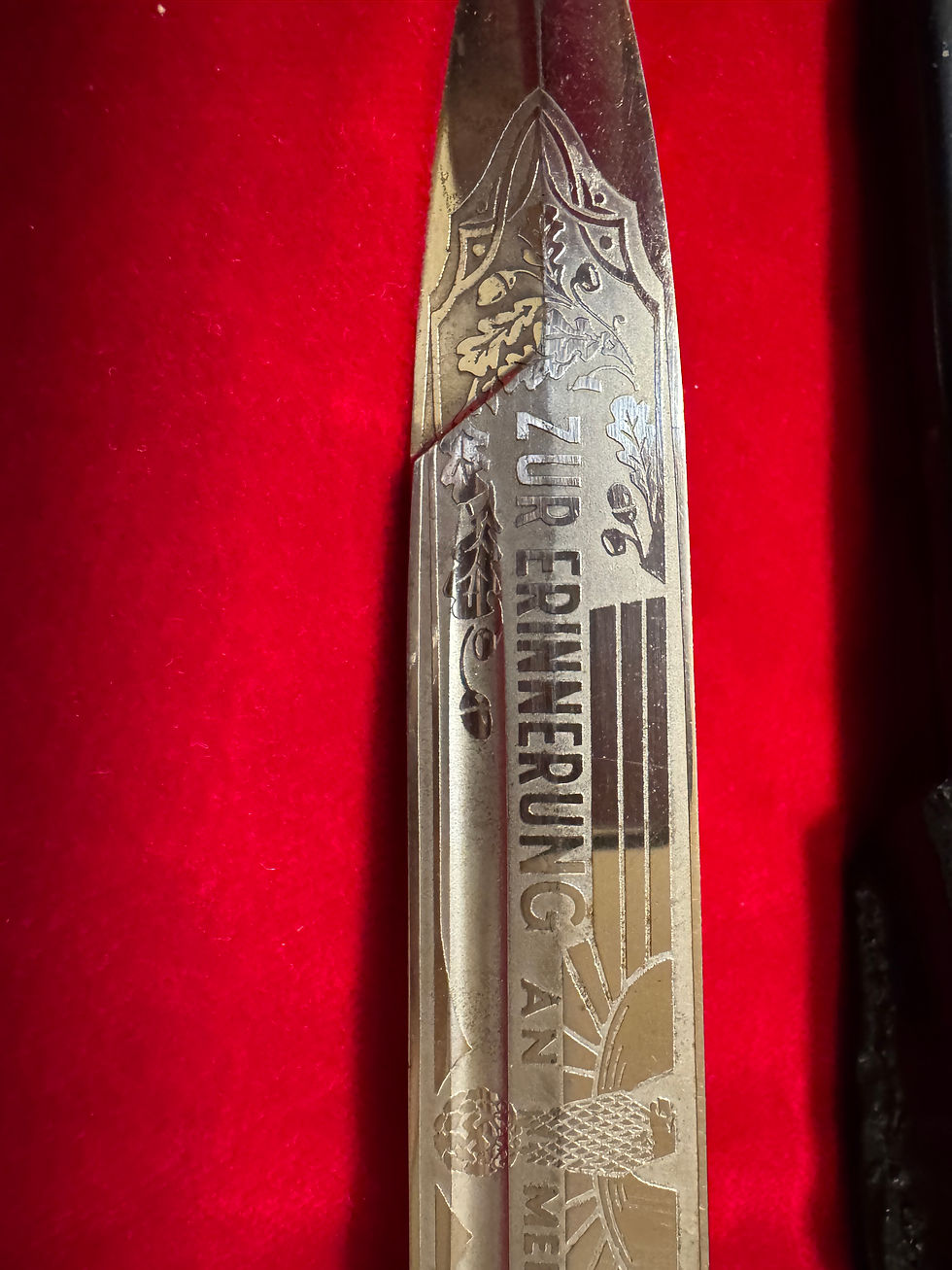 Thumbnail: KS 98 Bayonet Single Etched with stag horn grips - E. Pack 