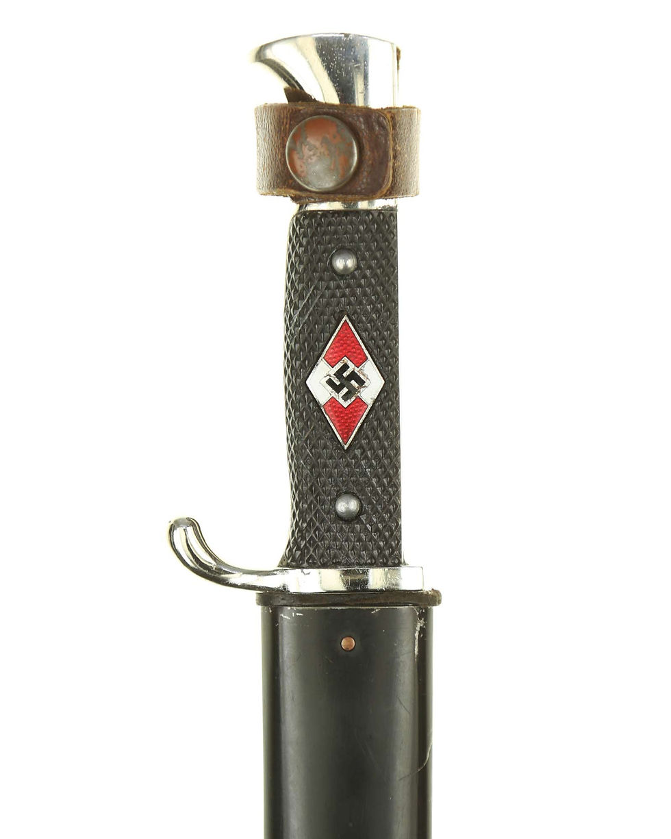 Thumbnail: Hitler Youth Knife with Motto [Mid-period] by RZM M7/10 (Zwillingswerk Solingen)