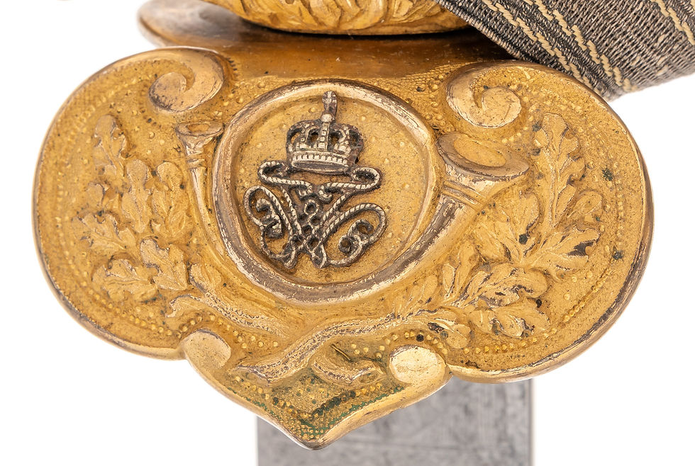 Thumbnail: Prussian Hirschfänger Hunting Sword for a Senior Forestry Councillor