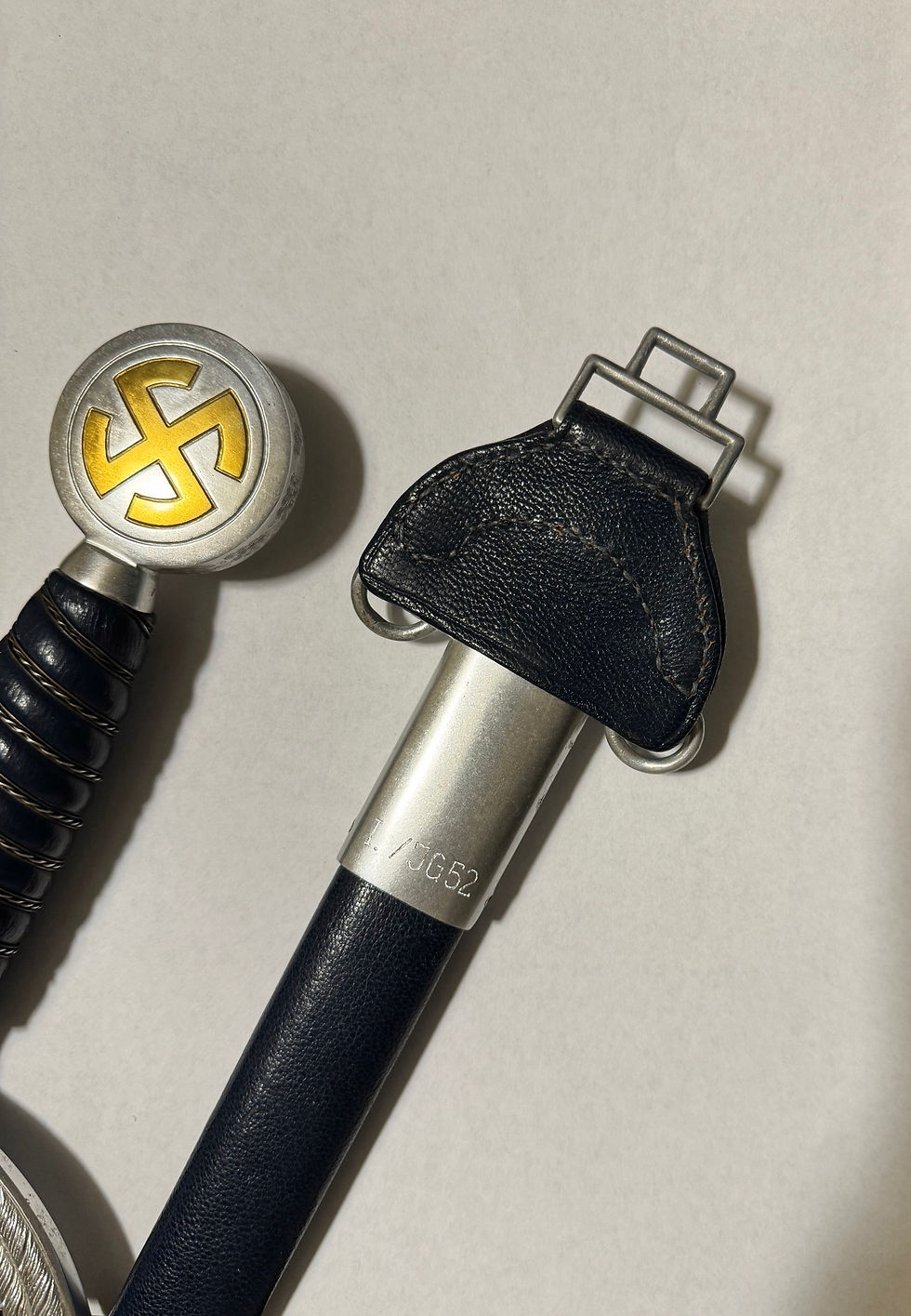 Thumbnail: Luftwaffe officer's [M35] sword - engraving  I./JG52