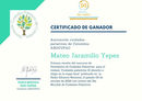 Mateo Jaramillo, ganador del Premio que entrega la Asociación de Cuidados Paliativos de Colombia