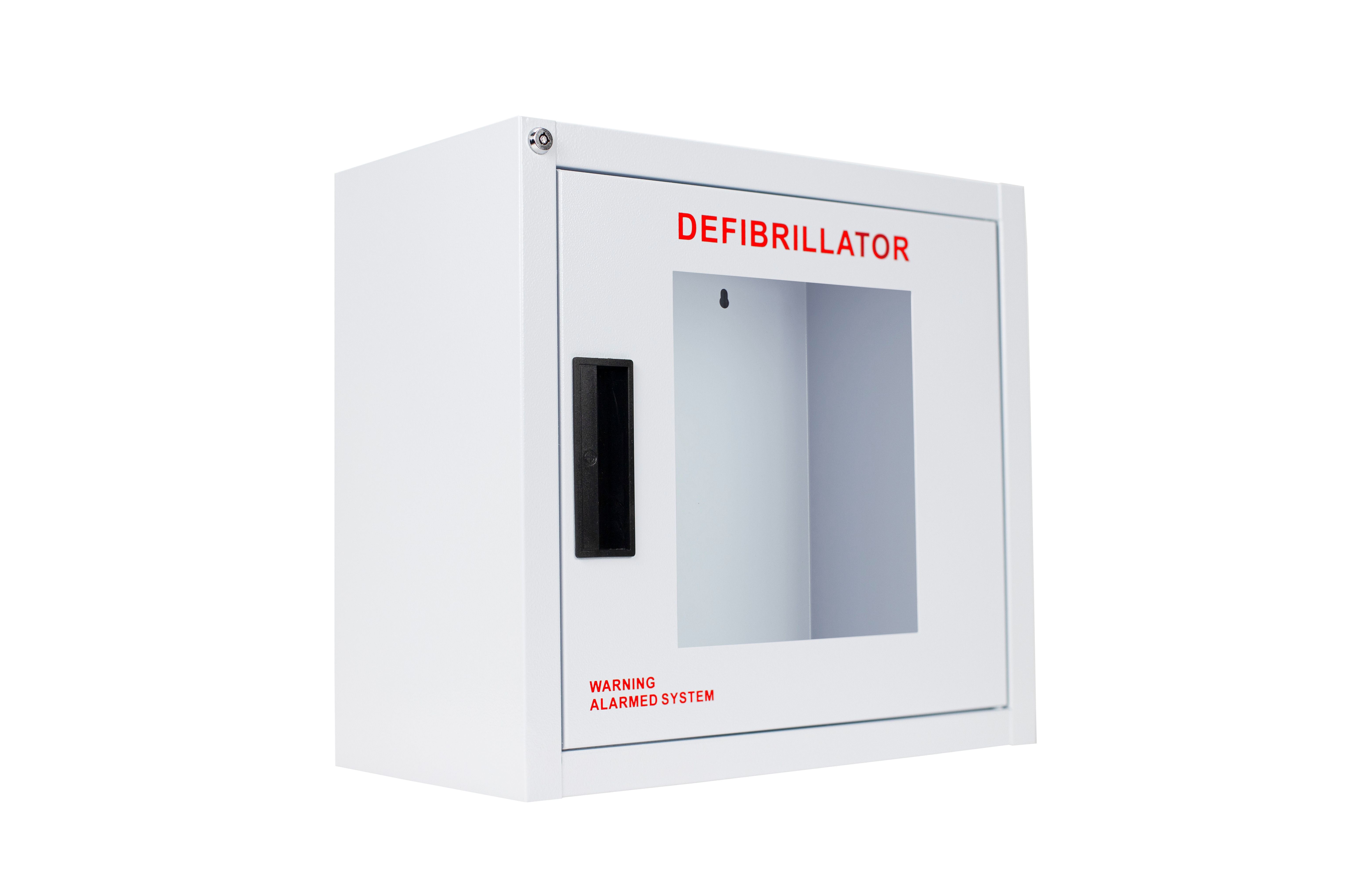 Large AED cabinet with alarm