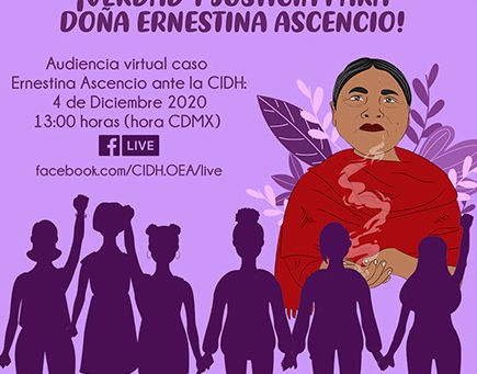 REITERAN EXIGENCIA DE JUSTICIA PARA ERNESTINA ASCENCIO