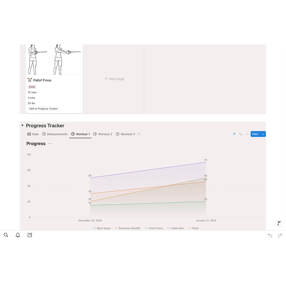 Thumbnail: Fitness Training Plan Notion Template