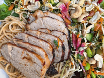 Thai Crunch Salad with Pork Tenderloin
