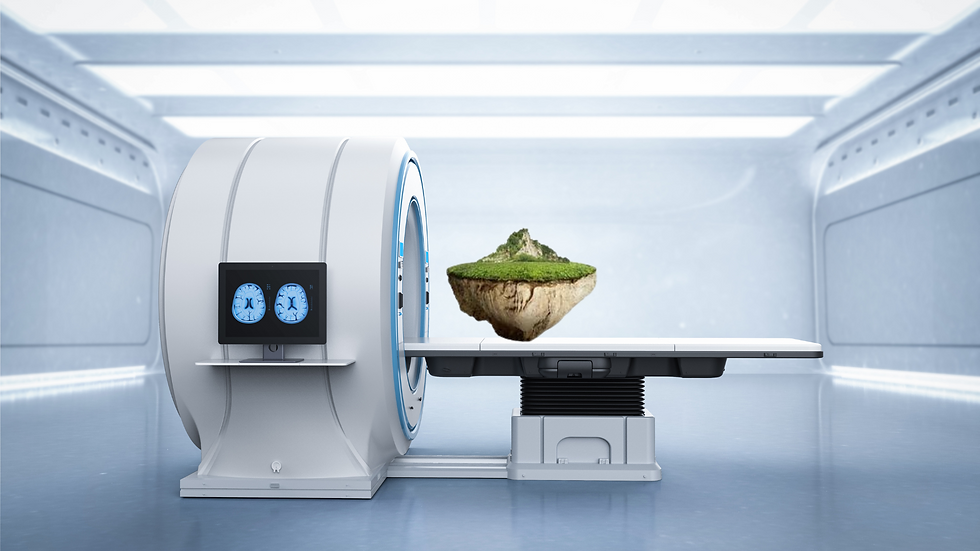 MRI metaphor for exploring minerals with MFT