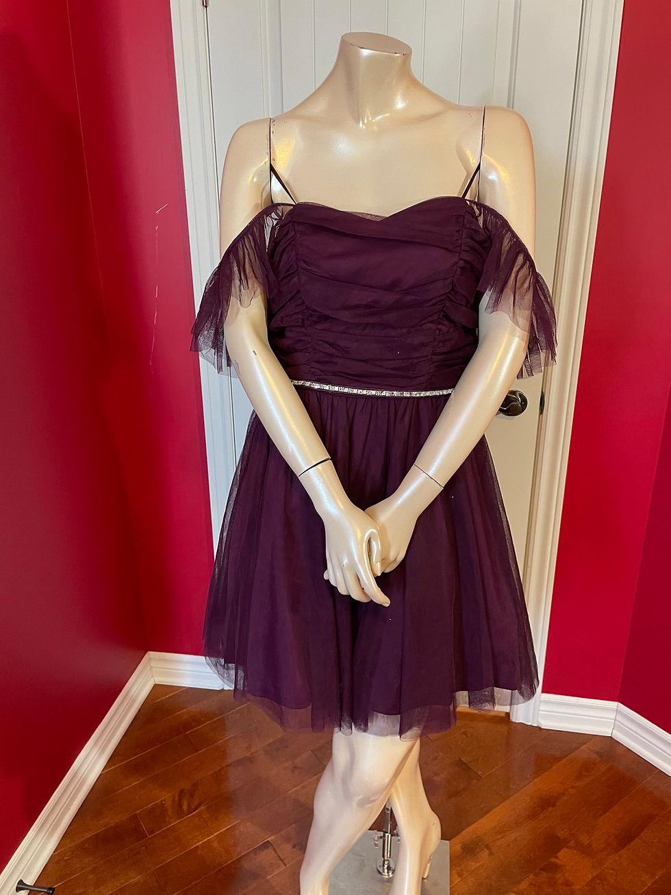 Thumbnail: City Studio Dress - Large 14 - Plum
