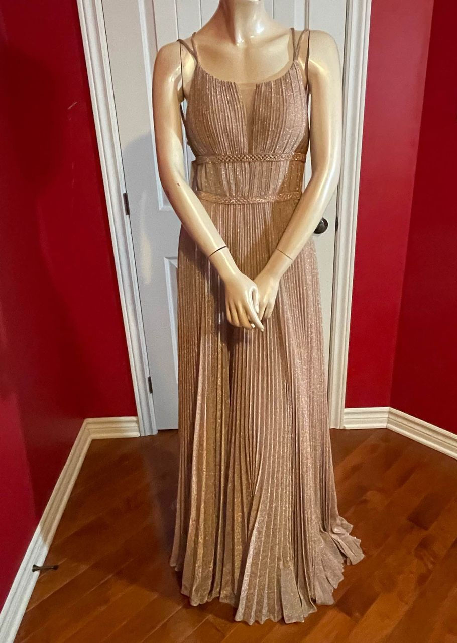 Robe Jovani X-small 2 - Rose/Or