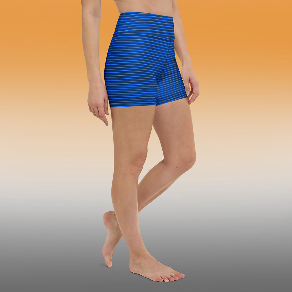 Miniaturbild: Blue Lines Yoga Shorts