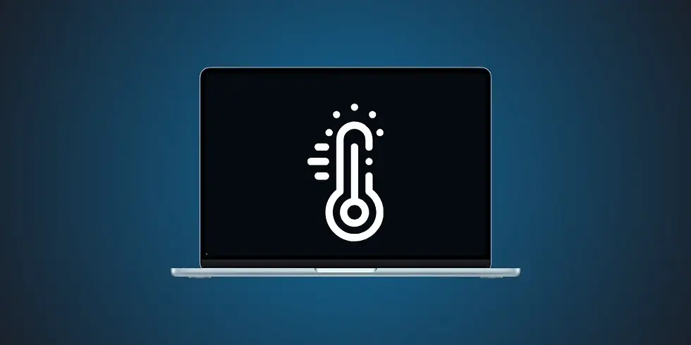 MacBook Air en surchauffage.