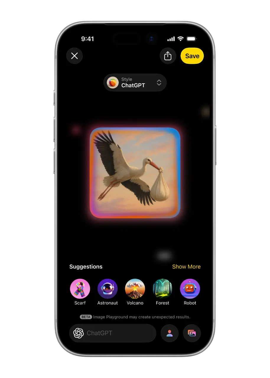 image playground intelligence artificielle