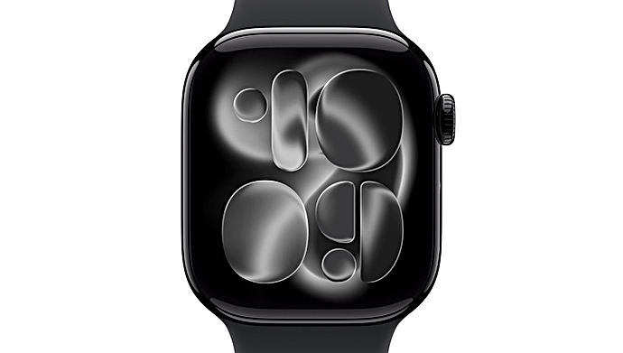 Apple Watch Series 11 42mm GPS Boitier Aluminium Jet Black Bracelet Sport Noir