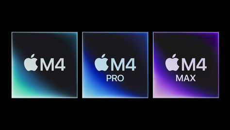 La gamme des puces Apple M4, M4 Pro, M4 MAx
