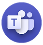 Microsoft Teams software integration icon syncing enterprise collaboration channels with the central intranet ecosystem.
