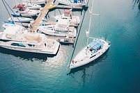 Sailboats in a Marina