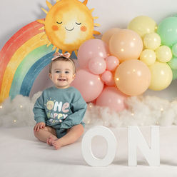 first birthday studio photography
