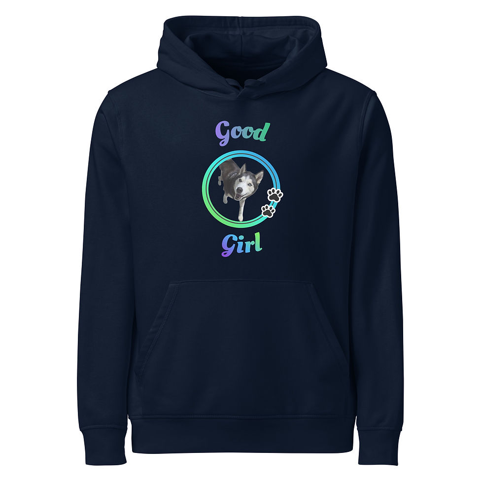 Thumbnail: THK Good Girl Unisex organic mid-weight hoodie