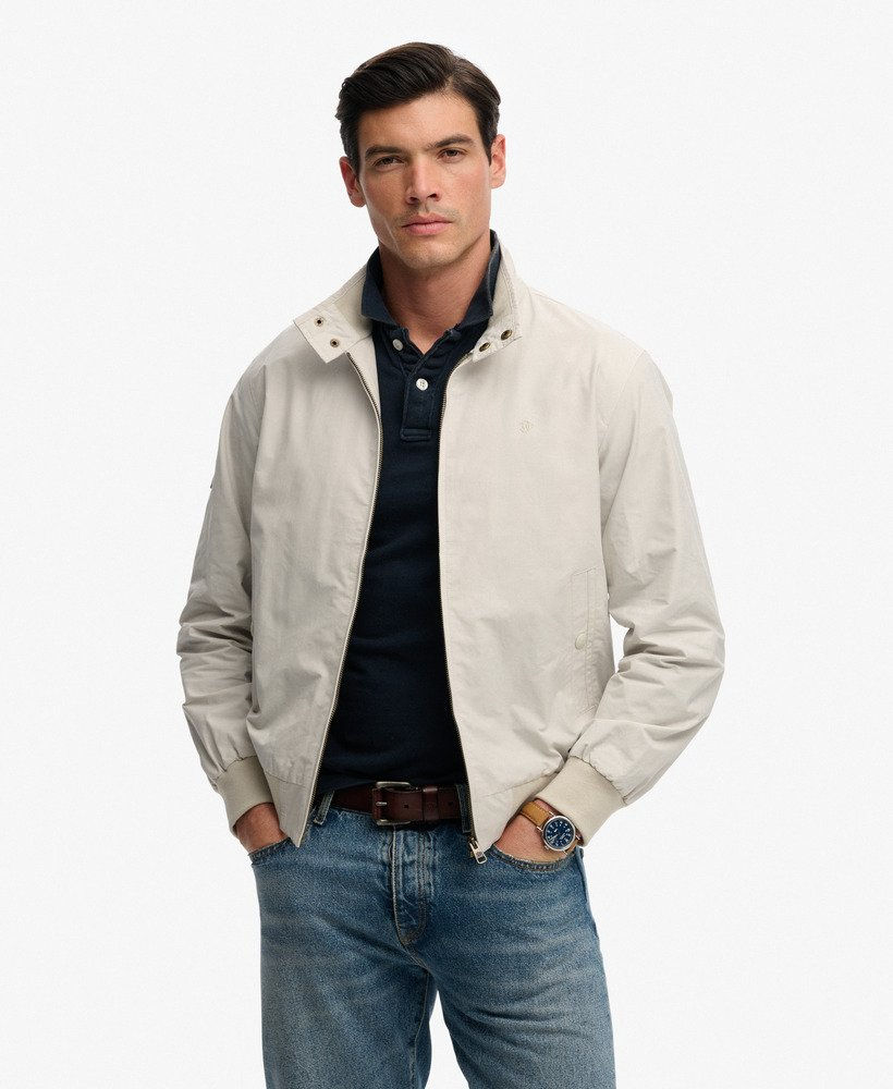 SUPERDRY Blouson Harrington classique M5012343A - 1KI - gris jour de pluie