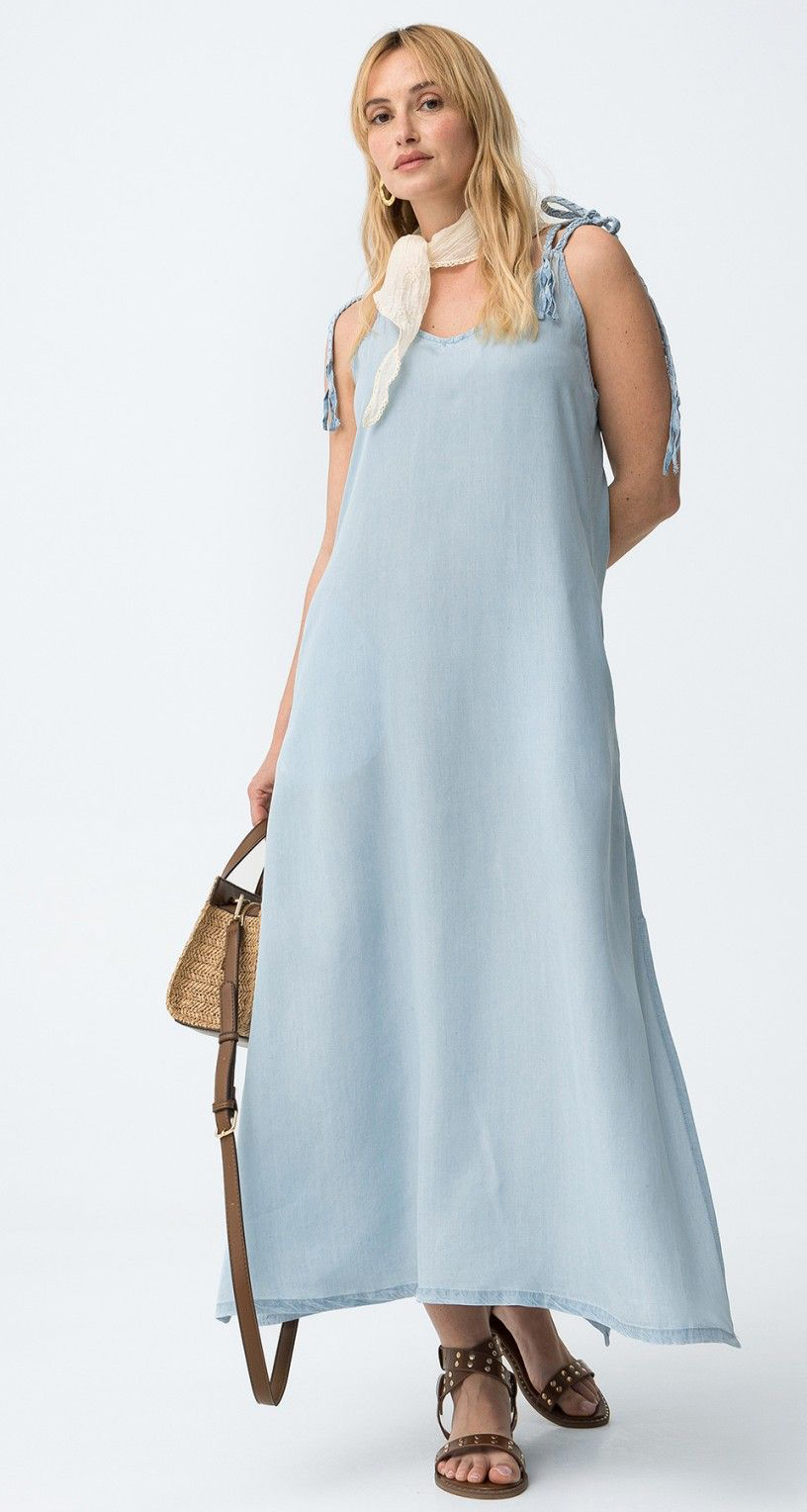 Miniature : TIFFOSI Robe fine bleu clair BASTARDA