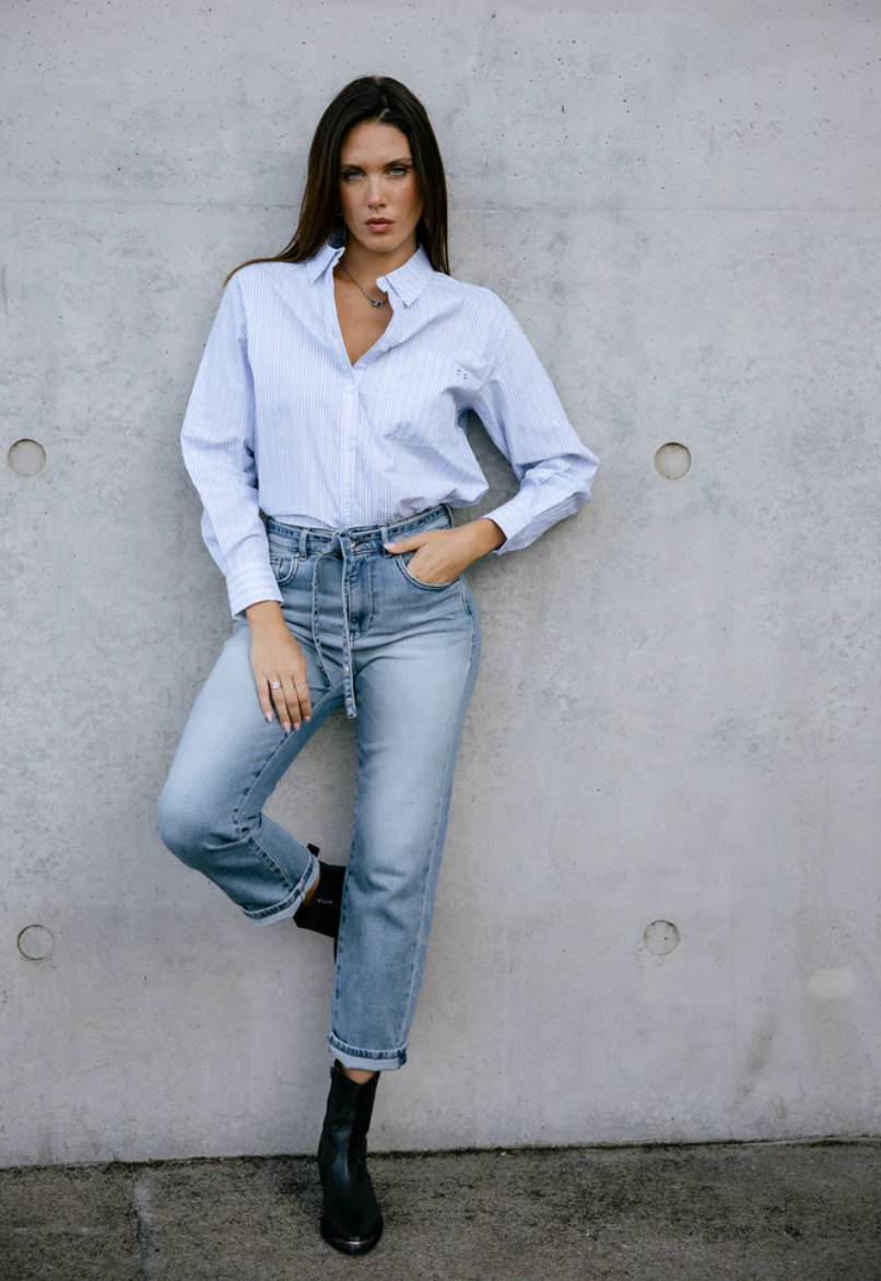 Miniature : FREEMAN Scarlett Jeans 7/8 taille haute Femme Seoul