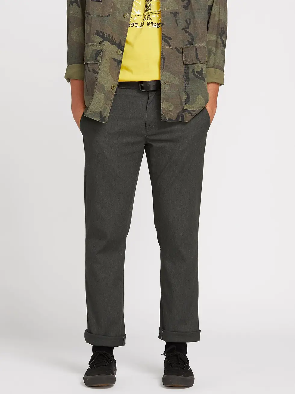 VOLCOM PANTALON CHINO FRICKIN MODERN STRETCH - CHARCOAL HEATHER  A1112306