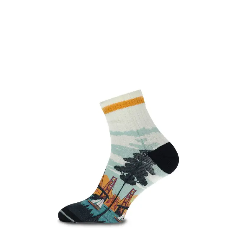 Miniature : XPOOOS CHAUSSETTES QUARTS HOMME GOLDENGATE