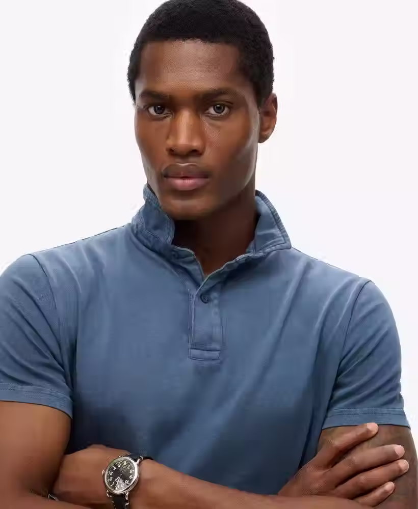 SUPERDRY Essential Jersey Polo M1110440A - 92N - BLUE BOTTLE