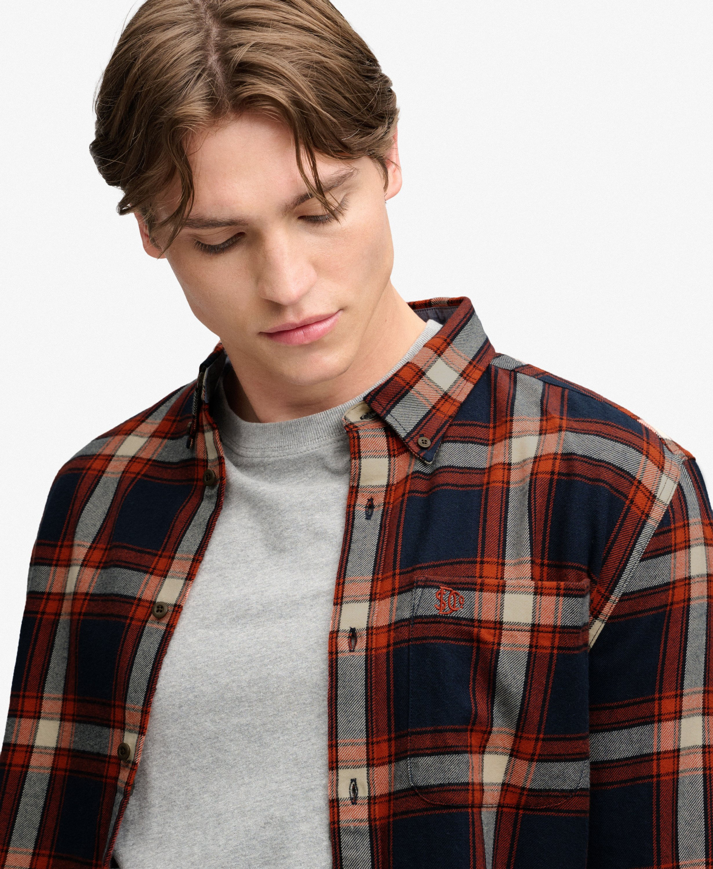 SUPERDRY Chemise Lumberjack en Coton à Manches Longues M4011197A - L8N -