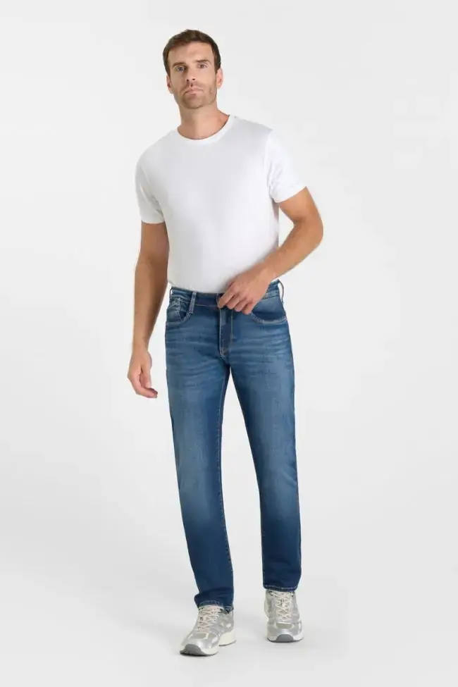 Miniature : LE TEMPS DES CERISES Jeans jogg 800/12 regular bleu foncé 3161