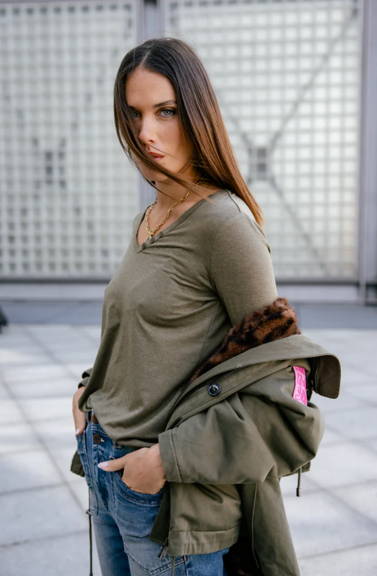 Miniature : FREEMAN Torina Icon T-shirt logo en strass Femme Ivy Green