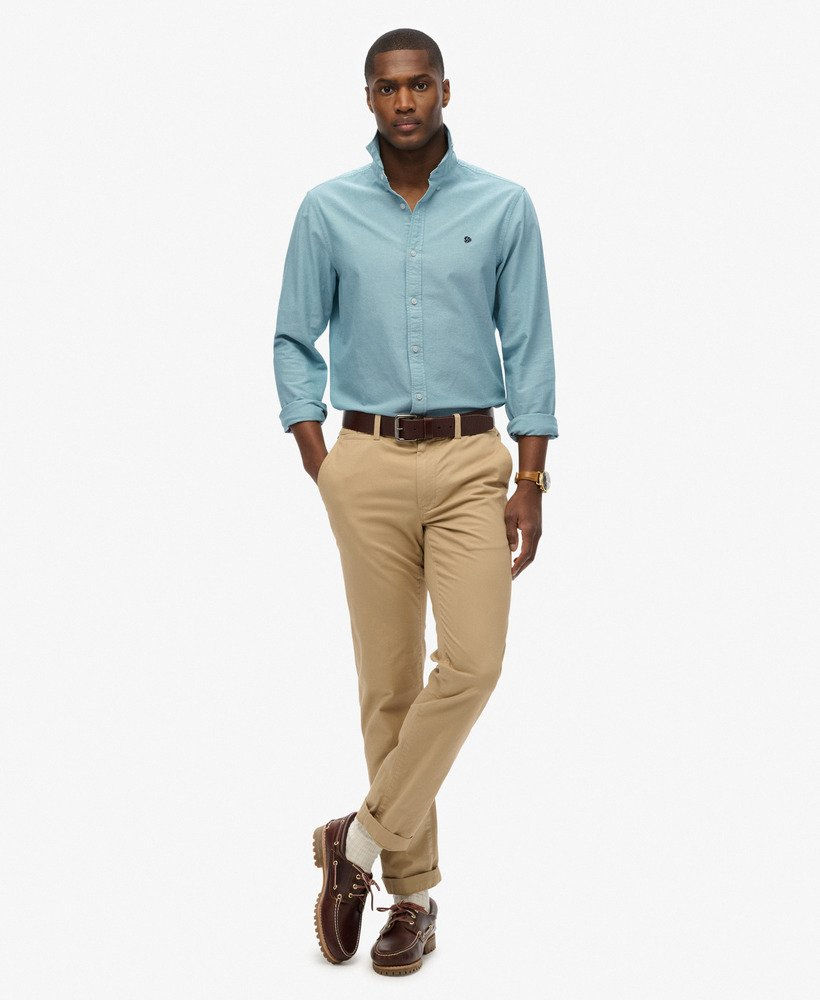 Miniature : SUPERDRY Chemise Oxford Classique à Manche M4011037A - E1V - PEPPERMINT CHAMBRAY