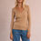 Miniature : MOLLY BRACKEN Sous-pull finition dentellée Camel   LA1841DN