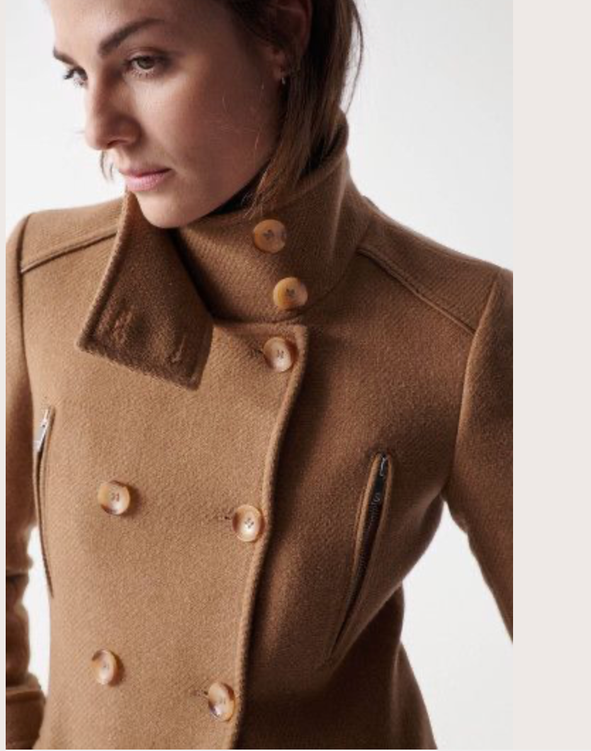 Miniature : SALSA MANTEAU LONG GRACE EN ÉTOFFE AVEC DÉTAILS REF. 21002955