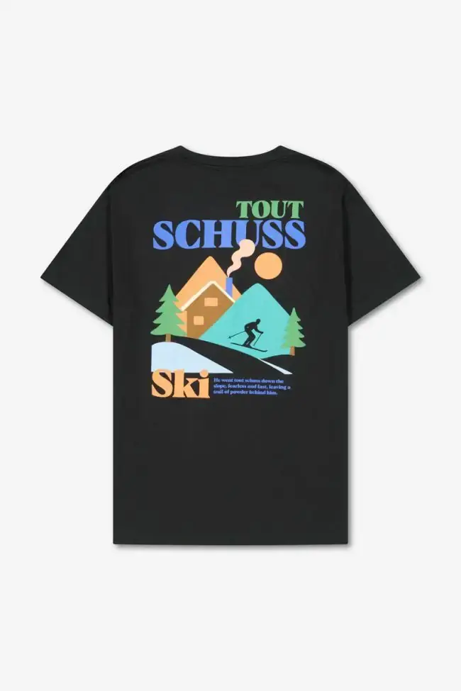 Miniature : LE TEMPS DES CERISES T-shirt Hino noir imprimé