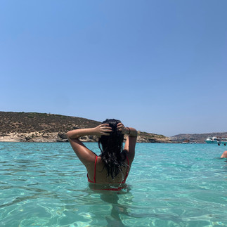 Blue Lagoon in Malta. Malta travel guide. 