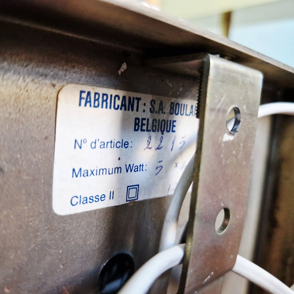 Miniature : Plafonnier en laiton, design Gaetano Sciolari,  Boulanger, 1970