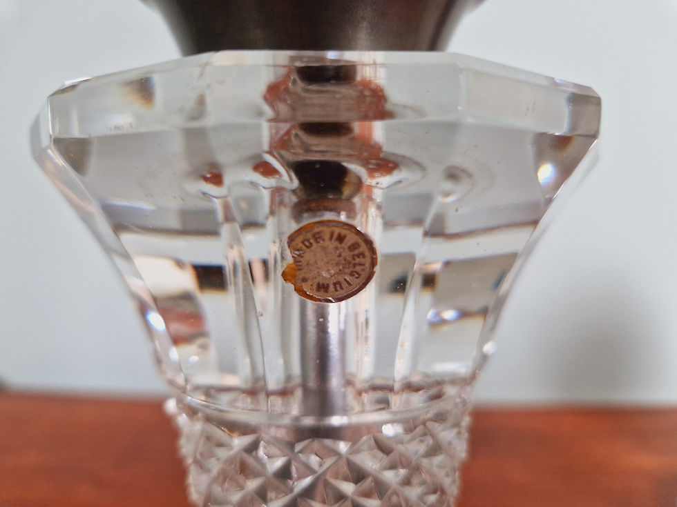 Miniature : Paire de lampes Art Deco en cristal, Val Saint-Lambert