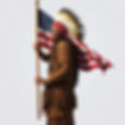 A proud indigenious native american Indian carrying an American Flag.jpg