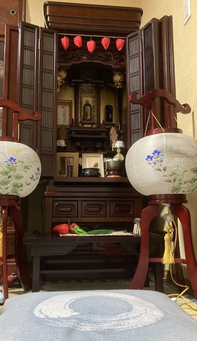 Main family altar during Obon