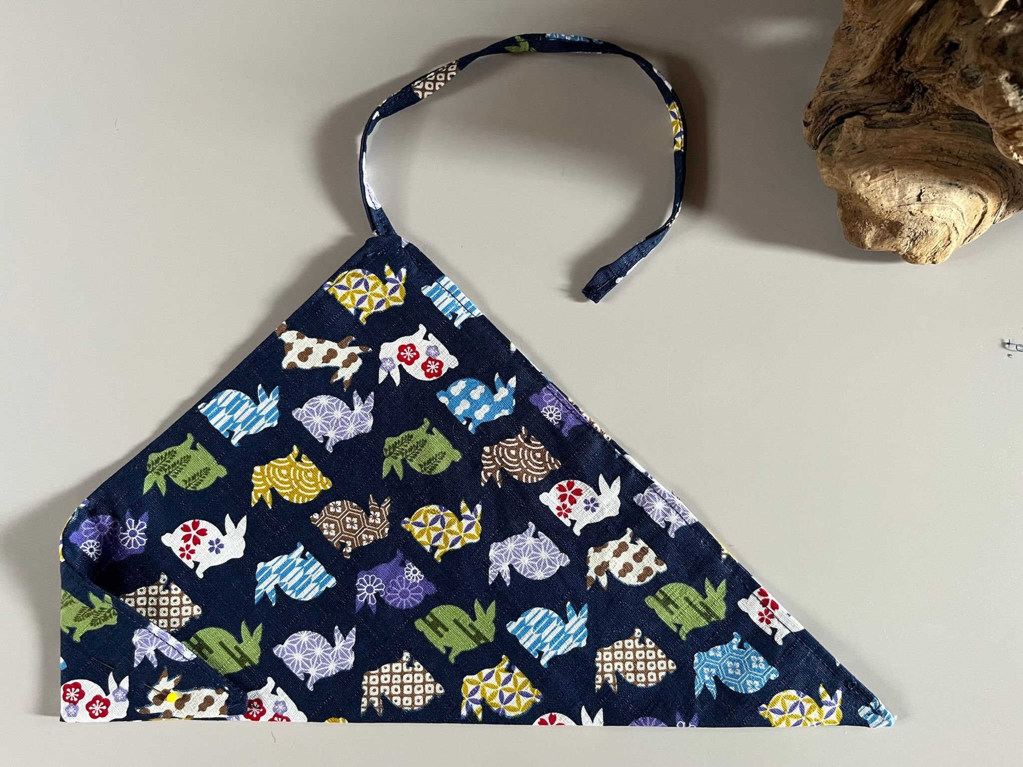 Handmade Roll-up Chopstick case "Bunny"