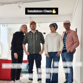Ausstellung Tschak Boom #13 mit Christin Breuil & Daniel Seex, Januar 2025. MoA Wien. Zwei Positionen – Farbe, Form, Begegnung.