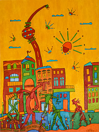 berlin, berlin art, berlin kunst, tacheles, tacheles art, tacheles kunst, Welturlaub, streetart, dadaismus, Fineart, Fineartprint, Kunstreproduktion, 