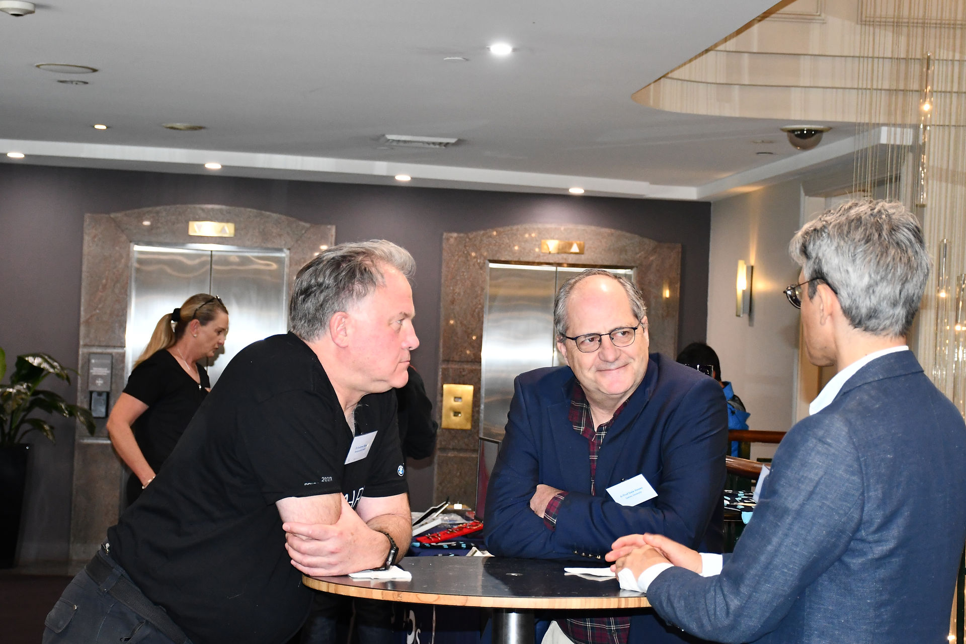 Colleagues talking