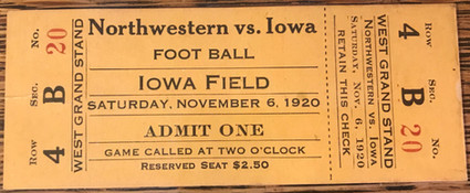 1920 Northwesten Ticket