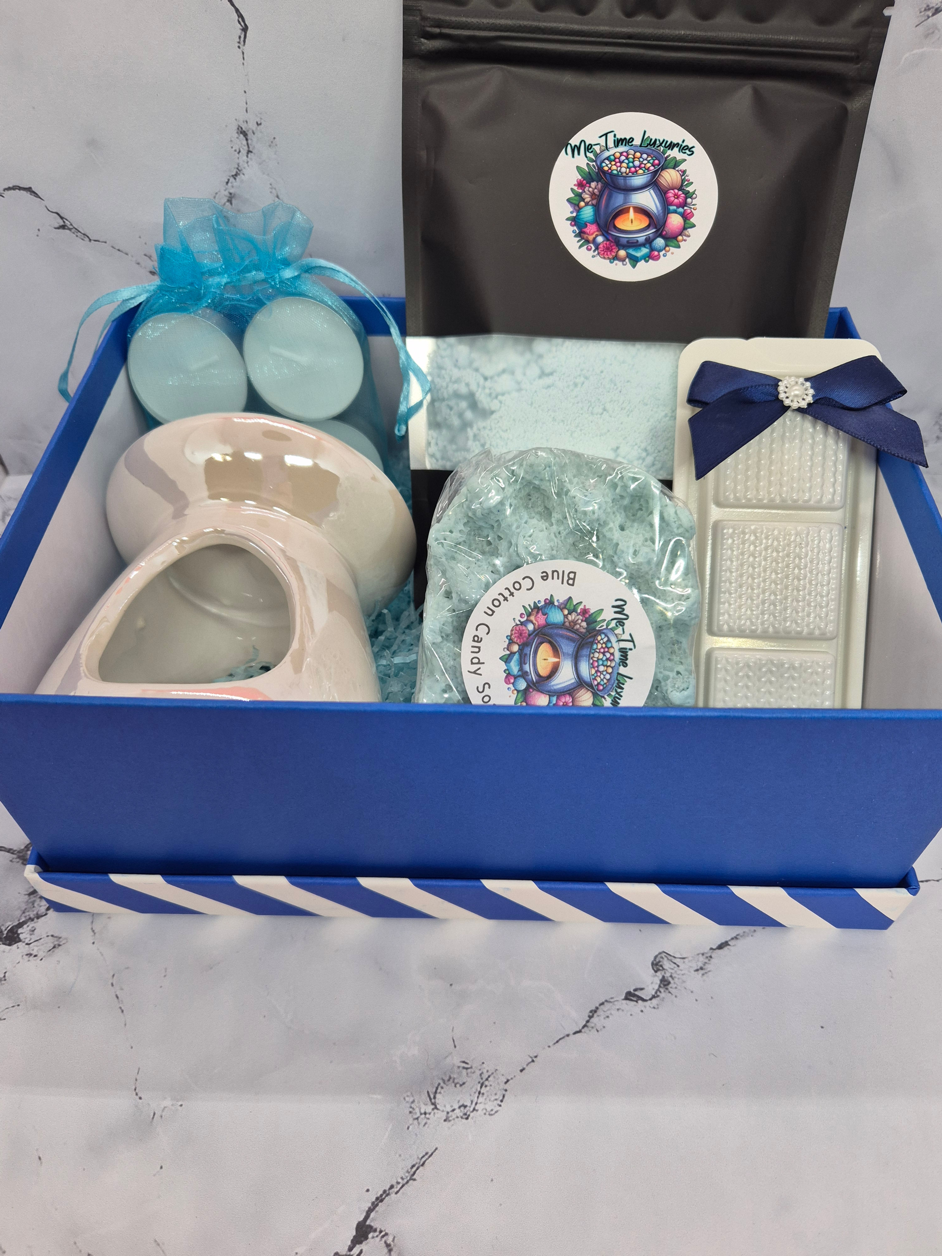 Blue Cotton Candy Pamper Set