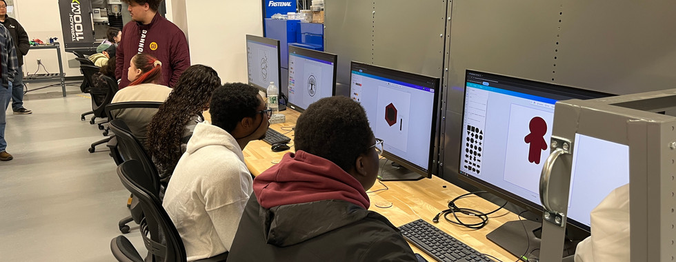 Students create designs for their keychains