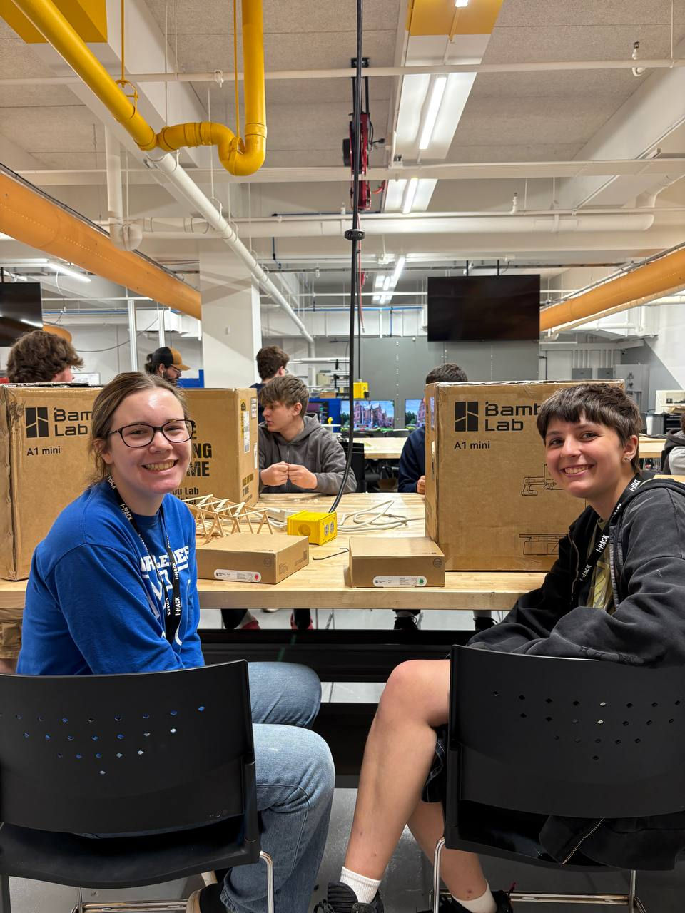 Students receive their personal Bambu Lab A1 Mini 3D Printers