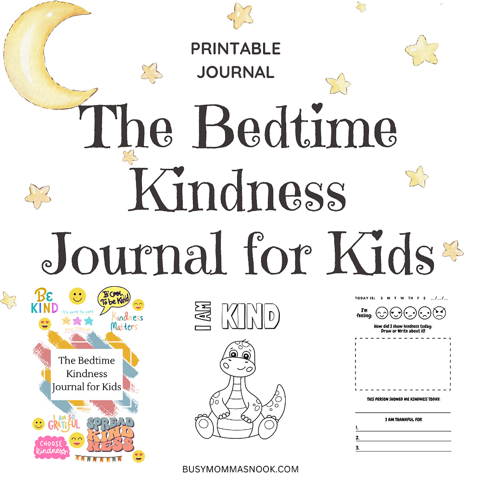 Images of the Bedtime Kindness Journal