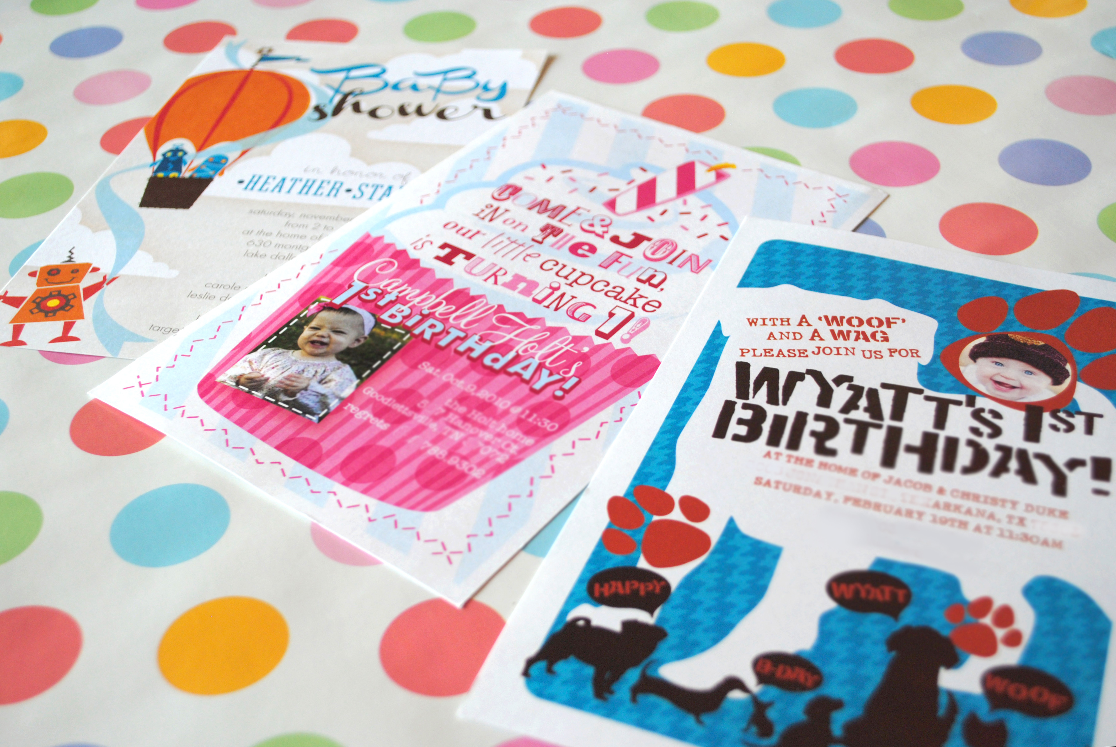 Birthday & Shower Invites